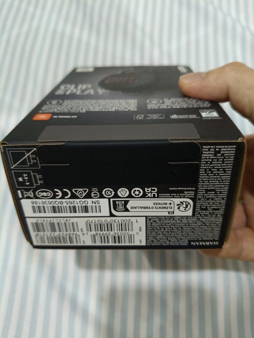 Jbl clip 5 speaker portable (Category: Portable Audio Accessories) located in Imus. Submitted by carloy (Listing ID 1394821887, Image 3). Description: brand new jbl clip 5 speaker sealed pa imus cavite.