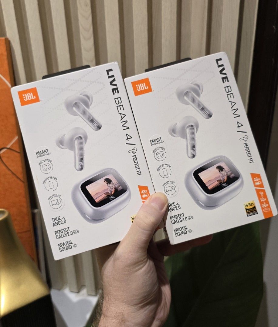 JBL Live Beam 4 True ANC 2.0 Wireless Earbuds (Category: Earphones) located in Malabon City. Submitted by hyruwatchesandaccessories (Listing ID 1454694508, Image 1). Description: - JBL Live Beam 4 Earbuds - True ANC 2.0 for superior noise cancellation - Perfect call quality - Immersive spatial sound - Up to 48 hours total playtime with charging case - -Res Audio Wireless certified - Seamless connectivity to any device - Includes smart charging ca