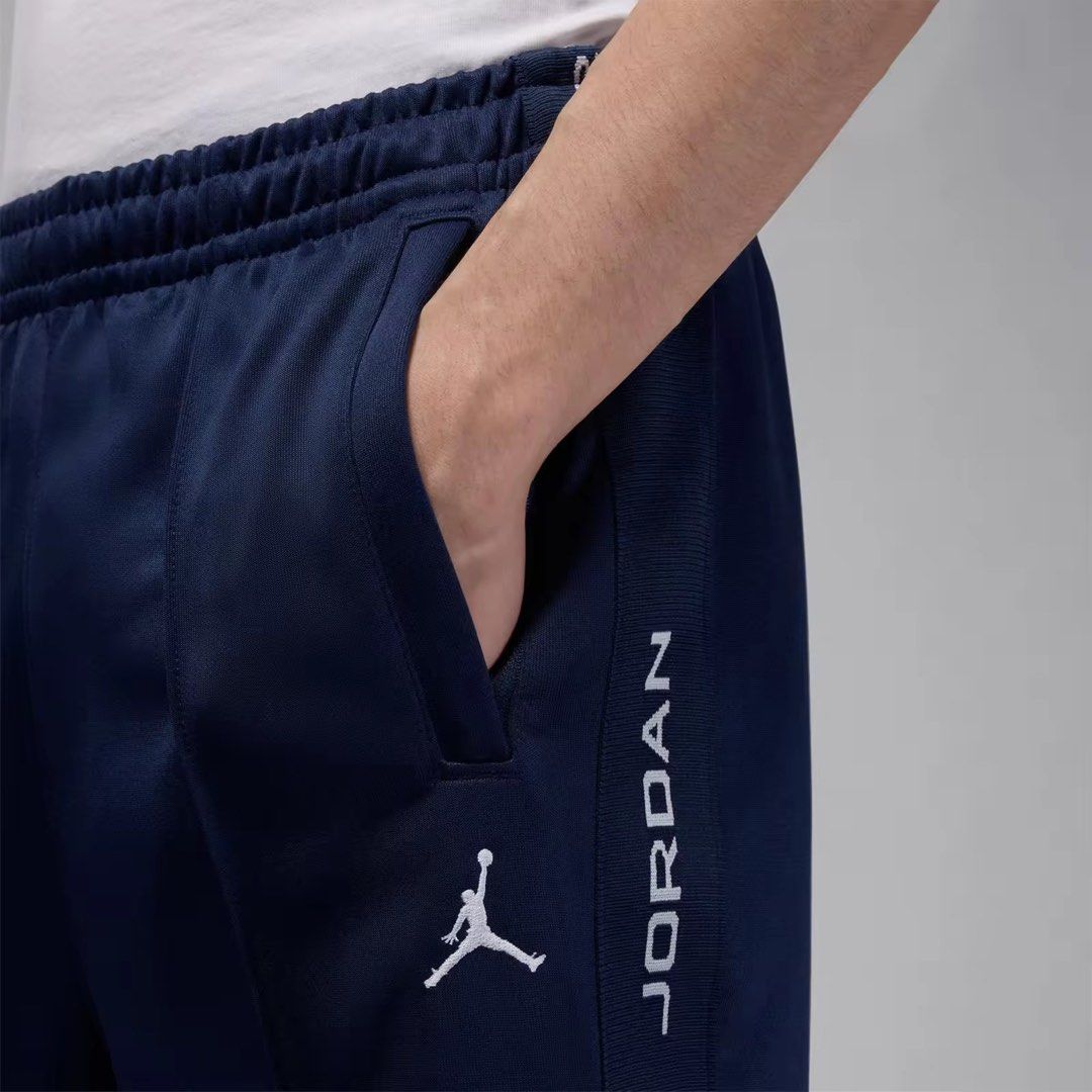 Jordan Track Pants - Navy Blue (Category: Joggers) located in Baguio. Submitted by snappzy (Listing ID 1454705017, Image 3). Description: •Original and Brand New •Complete with plastic and tags •Size: Medium •SRP: 3,095.
