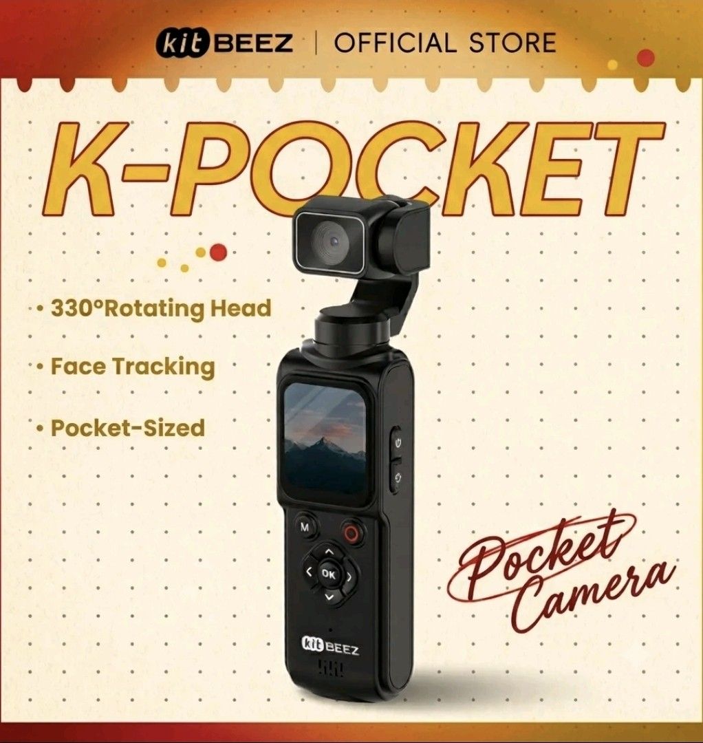 Kitbeez vlogging camera (Category: Cameras) located in Subang Jaya. Submitted by aaronlai220512 (Listing ID 1454637821, Image 1). Description: perfect for blogging and has a 330° gimbal rotation.