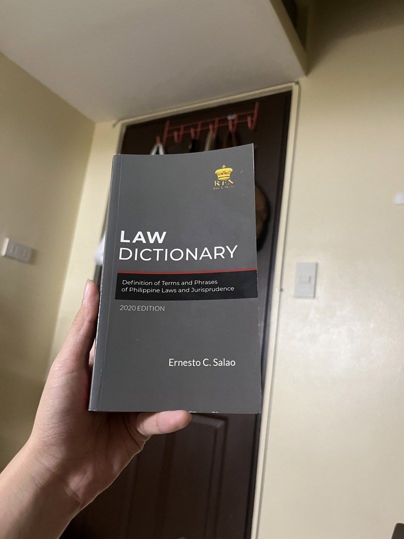 Law Dictionary (Category: Textbooks) located in Quezon City. Submitted by heyits.od (Listing ID 1454722167, Image 1). Description: Brand new! Rfs: extra Selling for less than srp! .