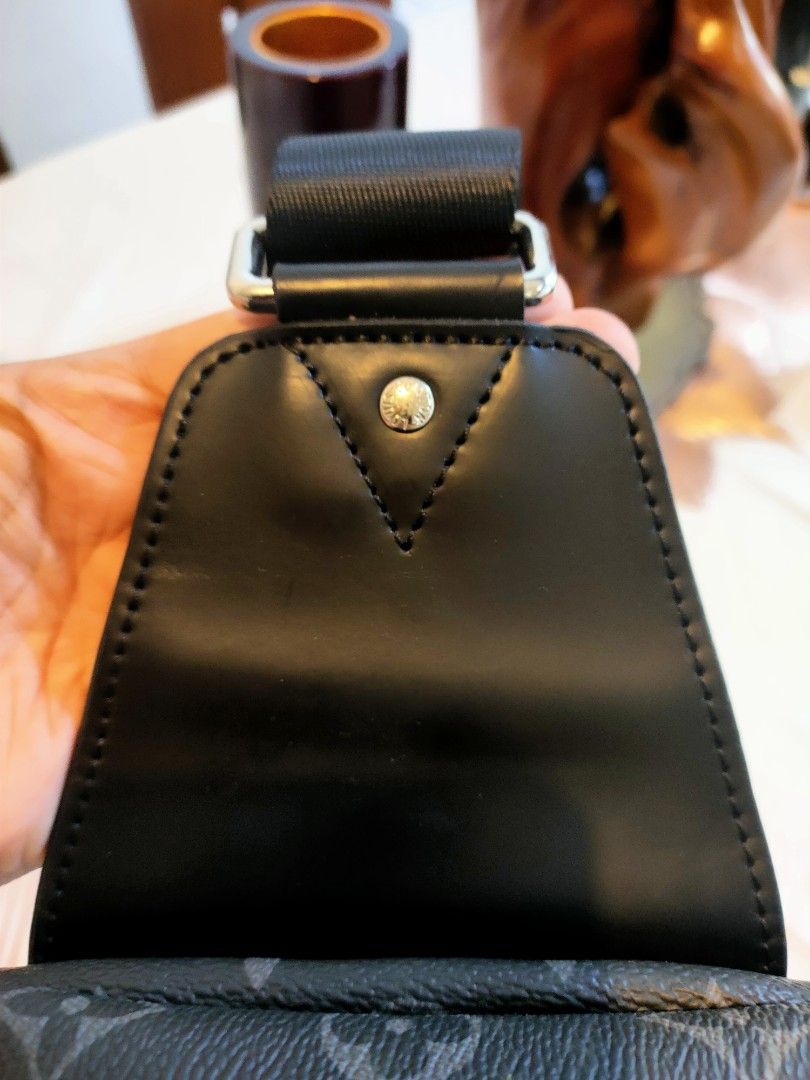 Louis Vuitton Monogram Sling Bag (Category: Luxury Bags & Wallets) located in Quezon City. Submitted by karlam (Listing ID 1454604317, Image 3). Description: MONSTER COPY from manufacturer in China Fast sale DECLUTTERING ONLY - Monogram sling bag in black and grey pattern - Front zip pocket for easy access - Spacious main zip compartment - Adjustable strap for comfortable wear - Genuine leather trim at the bottom with Louis Vuitton Paris embossed