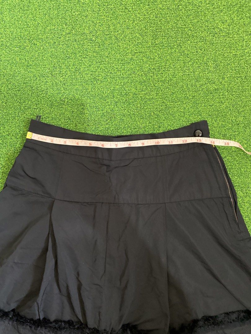 Louis Vuitton Skirt (Category: Luxury Apparel) located in Manila. Submitted by victory_1816 (Listing ID 1454633884, Image 3). Description: Elegant and timeless Louis Vuitton skirt, size 38, in classic black. Beautifully designed with a feminine silhouette, quality detailing, and signature Louis Vuitton finishing. ⭐️Made in France ⭐️Size 38 ⭐️70% Polyester / 30% Silk ⭐️Gold tone LV hardware and zipper ⭐️Comes with Louis Vuitton care card, extra th