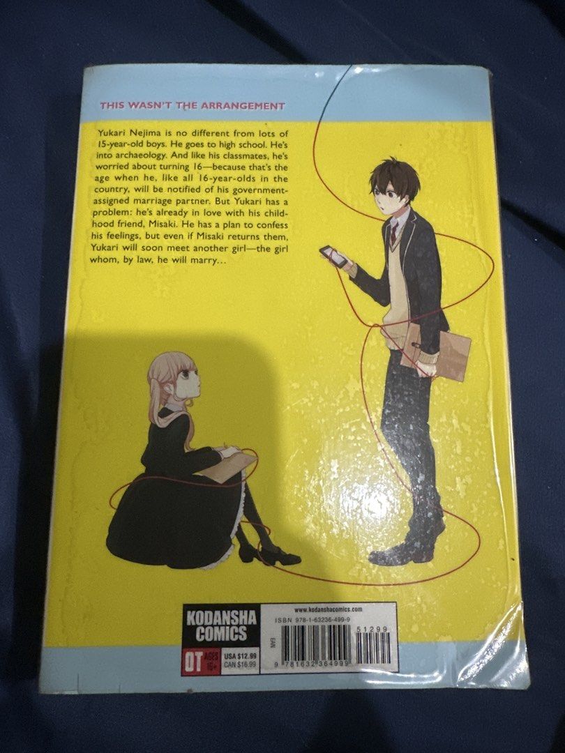 Love & Lies Manga Volume 1 (Category: Comics & Manga) located in Makati City. Submitted by crisdlf (Listing ID 1454717118, Image 2). Description: - Love & Lies manga, Volume 1 - Story: Yukari Nejima's struggle with a government-assigned marriage and his love for Misaki. - Genre: Romance, Drama - Publisher: Kodansha Comics - Perfect for fans of compelling love stories with dramatic twists..