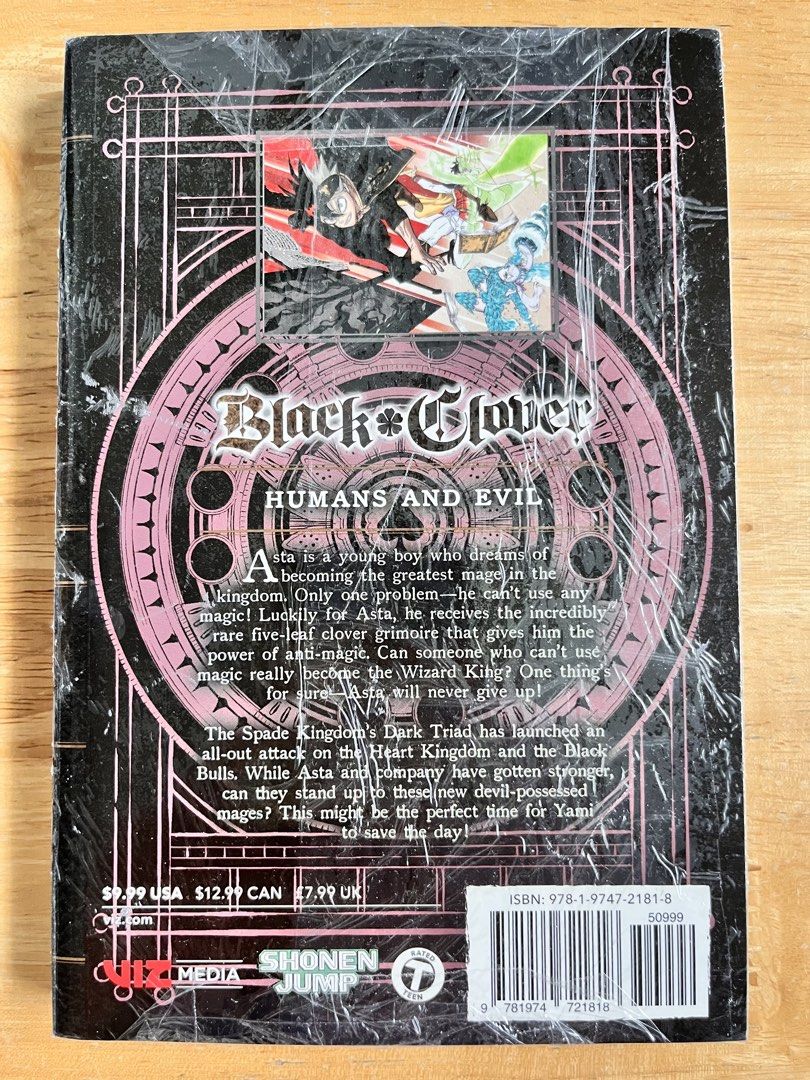 BLACK CLOVER MANGA VOLUME 25 (Category: Comics & Manga) located in Manila. Submitted by ttsun_ (Listing ID 1454686123, Image 2). Description: DISCOUNTED PRICE ON HAND BLACK CLOVER MANGA VOLUME 25 MOP GCash MOD LBC Branch pick-up / door to door Shipping fee shouldered by the buyer. Language English Publisher VIZ Media LLC Age Rating 13+.