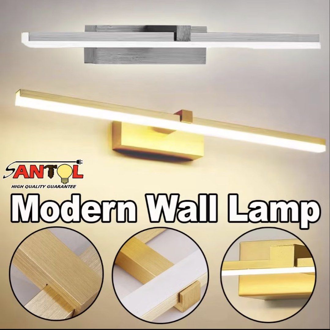 Modern LED wall light (Category: Lighting) located in Malabon City. Submitted by shnit (Listing ID 1454661056, Image 2). Description: Brand new modern LED wall light bought in orange app for P900+ Silver 41cm length Selling for P499 only 📍Malabon city Lalamove / JNT is ok ✅.