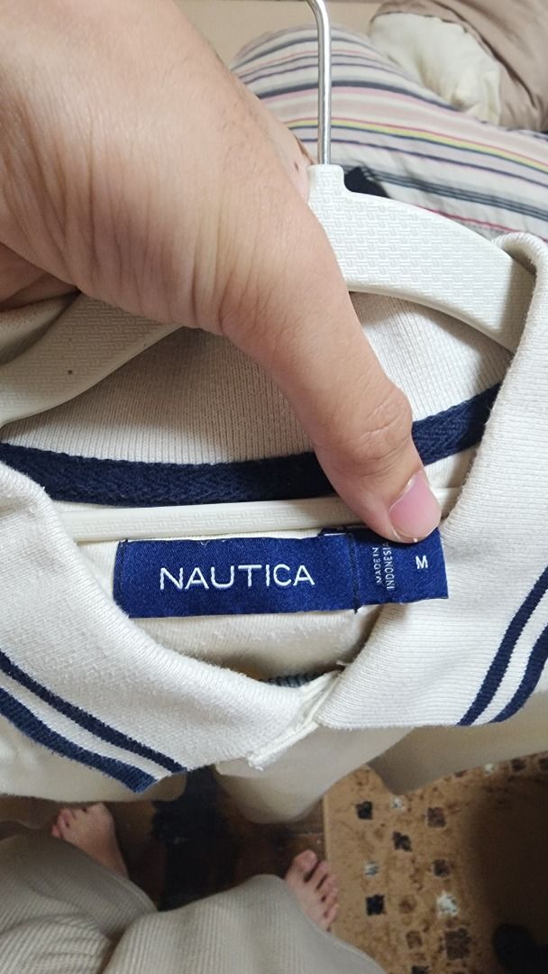 Nautica Cream Polo (Category: Tshirts & Polo Shirts ) located in Mandaluyong City. Submitted by declutteriz (Listing ID 1454731083, Image 3). Description: -Size M on tag -10/10 condition -Preloved item -PM for measurements -Shipping fee not included.