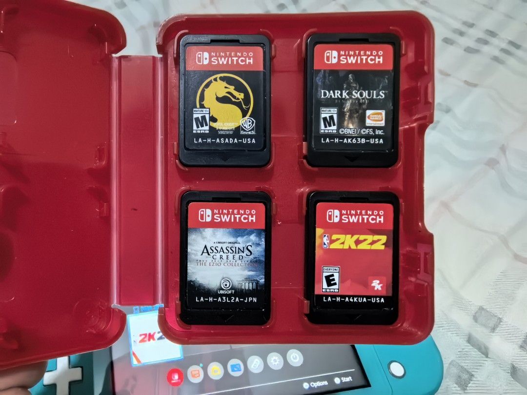 Nintendo Switch Lite (Category: Nintendo) located in Marikina City. Submitted by dearfriend_02 (Listing ID 1454694003, Image 2). Description: For Sale Nintendo Switch Lite Includes unit and orig charger. With Free thumb grip. Game Carts * NBA 2k22 * Mortal Kombat 11 * Dark Souls * Assasin's Creed Ezio Collection No issues or defects Pick-up : Dela Paz, Pasig City Thank you.