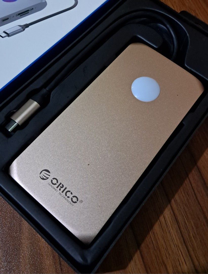 ORICO 12 in 1 Multifunctional RGB Dock (Category: Laptops & Notebooks) located in Pasig City. Submitted by jd.carousel (Listing ID 1454693357, Image 2). Description: Comes with box and manual. Specs. HDMI 4K/60hz Rose Gold color Ports; 1 Type C PD 100W, 2 USB-A 3.1, 1 USB-A 2.0, 1 Type C 3.1, 2 HDMI 2.0, 1 VGA, 1 SD/TF 3.0, 1 LAN And 1 3.5mm aux. Pickup or delivery option. Delivery fee is shouldered by the buyer. Note: there's a rubber sticker fo