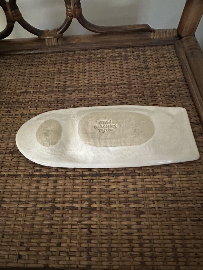 Otai Fish Ceramic Saucer (Category: Other Kitchenware & Tableware) located in Solano. Submitted by elleinclo (Listing ID 1454662481, Image 2). Description: - Otai Ceramics Tajimi - Can be used for sushi/wasabi/sauce holder - Price negotiable.
