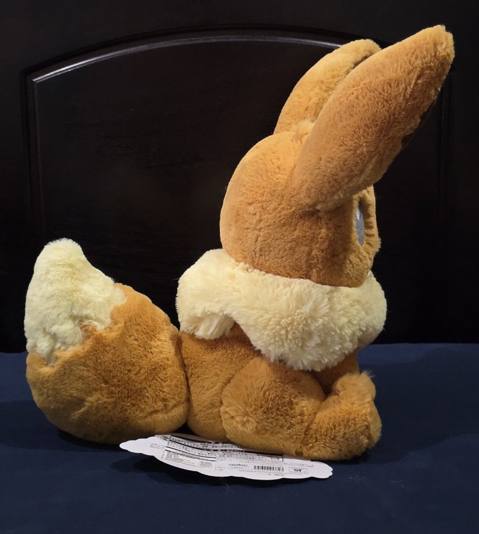 Pokemon Center Soft Plush Eevee (Category: Plushies & Soft Toys) located in Las Pinas. Submitted by mikerc (Listing ID 1454563963, Image 3). Description: Pokemon Center Soft Plush Eevee Original Brand new 42x51x38cm For sale only. Fixed price. Meet ups in Alabang area or via courier.