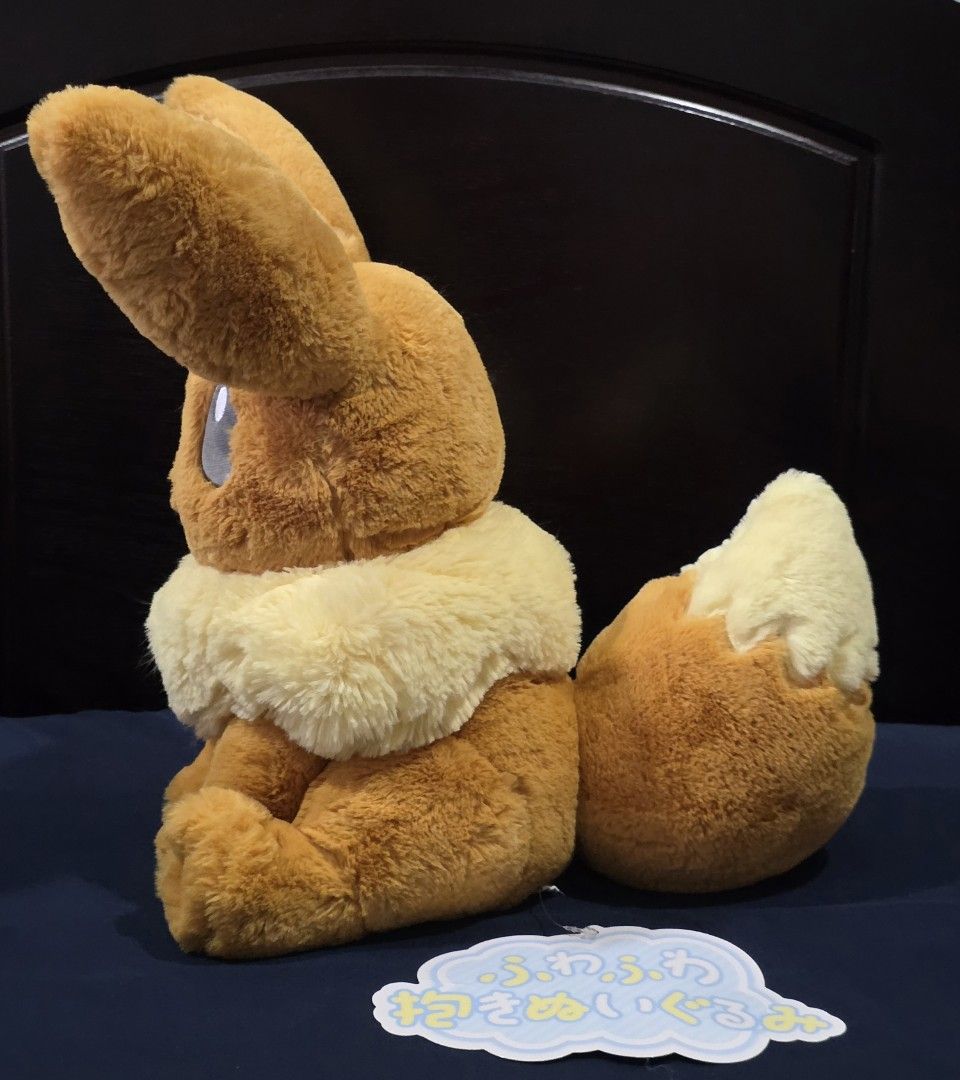 Pokemon Center Soft Plush Eevee (Category: Plushies & Soft Toys) located in Las Pinas. Submitted by mikerc (Listing ID 1454563963, Image 2). Description: Pokemon Center Soft Plush Eevee Original Brand new 42x51x38cm For sale only. Fixed price. Meet ups in Alabang area or via courier.