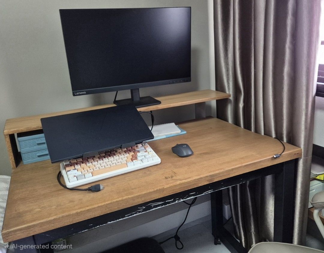 Preloved table (Category: Tables & Sets) located in Singapore. Submitted by vivi0715 (Listing ID 1454637155, Image 1). Description: 100cm x 60cm self collection by 19 Aug not for fussy.