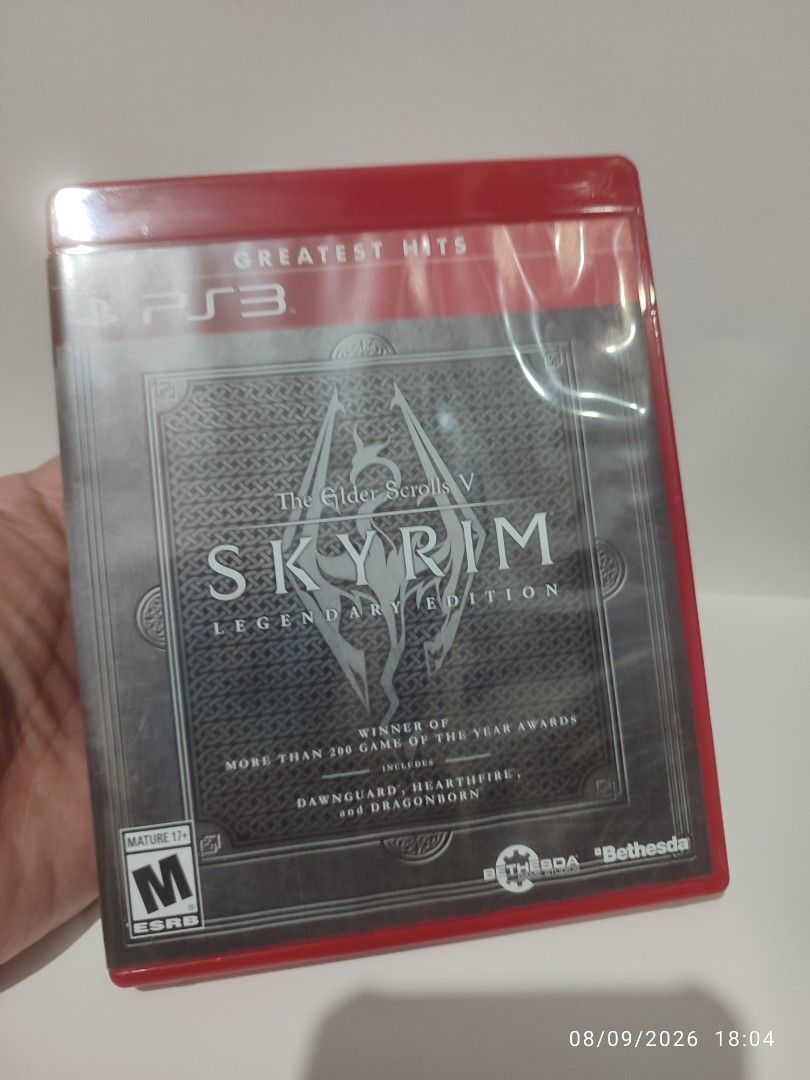 PS3 - Skyrim Legendary Edition (OPENED) "ALL" (Category: PlayStation) located in Mendez-Nunez. Submitted by sf2_gameshop (Listing ID 1454664749, Image 2). Description: PLEASE READ Aside from the main game, the disc also includes the following DLCs: 1. Dawnguard 2. Hearthfire 3. Dragonborn. CONDITION: This is basically a brand new item. Though its plastic seal was already removed. The greatest hits version originally came with an insert only. GENR