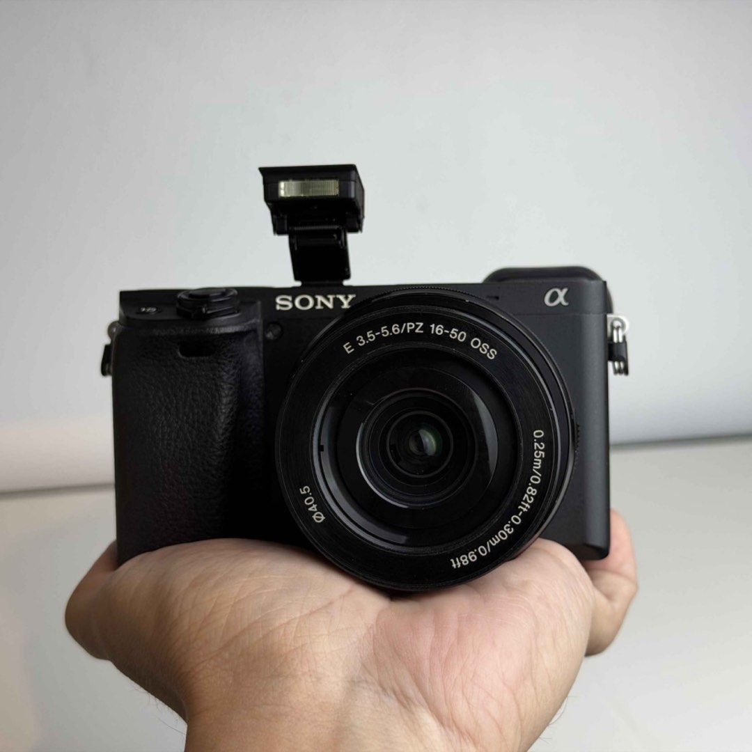Sony Alpha a6400 Mirrorless Camera with 16-50mm Lens (Category: Cameras) located in San Jose del Monte. Submitted by realkoala (Listing ID 1454745882, Image 1). Description: Sony A6400 Mirrorless Sony 16-50mm Lens 24MP - APS-C CMOS Sensor ISO 100 - 32000( expands to 102400) 3.00” Tilting Screen 2359k dot Electronic viewfinder 11.Ofps continuous shooting 4K at 30fps and FHD at 120fps Video Recording Built-in Wireless 403g. 120 × 67 × 60 mm Weather