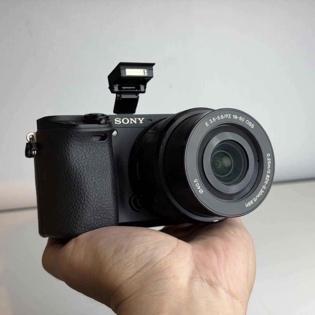 Sony Alpha a6400 Mirrorless Camera with 16-50mm Lens (Category: Cameras) located in San Jose del Monte. Submitted by realkoala (Listing ID 1454745882, Image 2). Description: Sony A6400 Mirrorless Sony 16-50mm Lens 24MP - APS-C CMOS Sensor ISO 100 - 32000( expands to 102400) 3.00” Tilting Screen 2359k dot Electronic viewfinder 11.Ofps continuous shooting 4K at 30fps and FHD at 120fps Video Recording Built-in Wireless 403g. 120 × 67 × 60 mm Weather