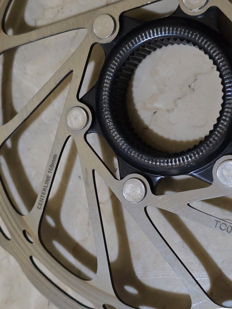 SRAM Centerline Rotors not shimano (Category: Bicycles) located in Manila. Submitted by dealsdepot (Listing ID 1454634301, Image 2). Description: Selling a pair of SRAM Centerline disc brake rotors. Both are 160mm. Includes two SRAM lockrings. These are the Centerline model. Great for upgrading your bike's braking system. Rotors are in good shape.Items are in Cainta.