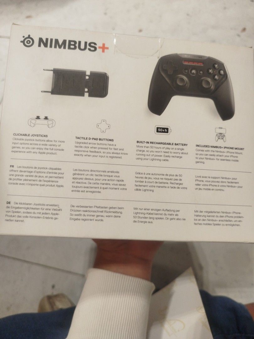 Steel Series Nimbus plus (Category: Controllers) located in Manila. Submitted by officiallymugisan (Listing ID 1454635897, Image 2). Description: Steel Series Nimbus plus i.