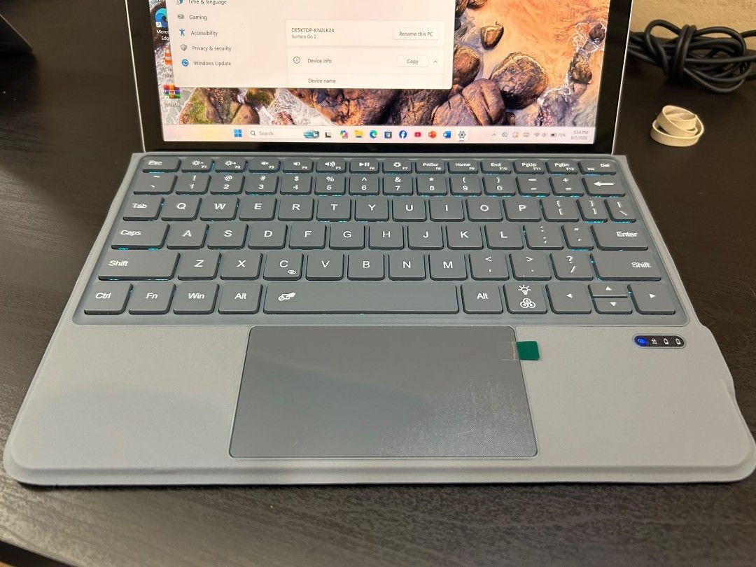 Surface Go 2 (Category: Laptops & Notebooks) located in Singapore. Submitted by fojlahosan2024. (Listing ID 1454569409, Image 2). Description: Microsoft Surface Go 2 | Core m3-8100Y | 8GB RAM | 256GB SSD | Windows 11 Pro 💰 Price: $290 per unit 📦 4 Units Available ❤️ SIM Can use also ✨ Microsoft Surface Go 2 — Compact 2-in-1 Laptop/Tablet Perfect for work, study, browsing, online meetings and everyday use. Comes with a brand-new keyboard, Window