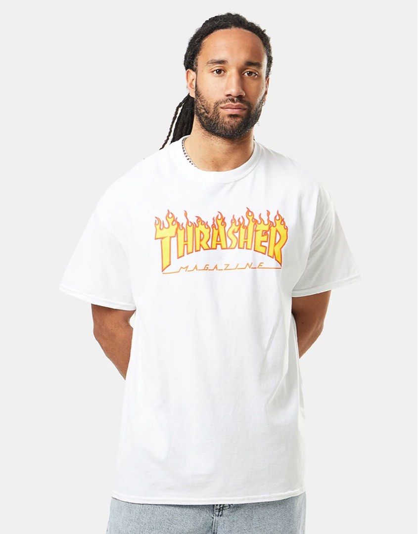 THRASHER MAGAZINE FLAME LOGO (Category: Activewear) located in Naga. Submitted by goodfinds_only.v1 (Listing ID 1454597258, Image 1). Description: FOR SELL -THRASHER MAGAZINE FLAME LOGO SIZE:XL MEASUREMENTS WIDTH:23 INCHES LENGTH:31 INCHES COLOR RATE:9/10 COLOR MAY VARY DUE TO LIGTHNING GOOD CONDITION DM ME TO PURCHASE! LOCATION:NAGA CITY BICOL.