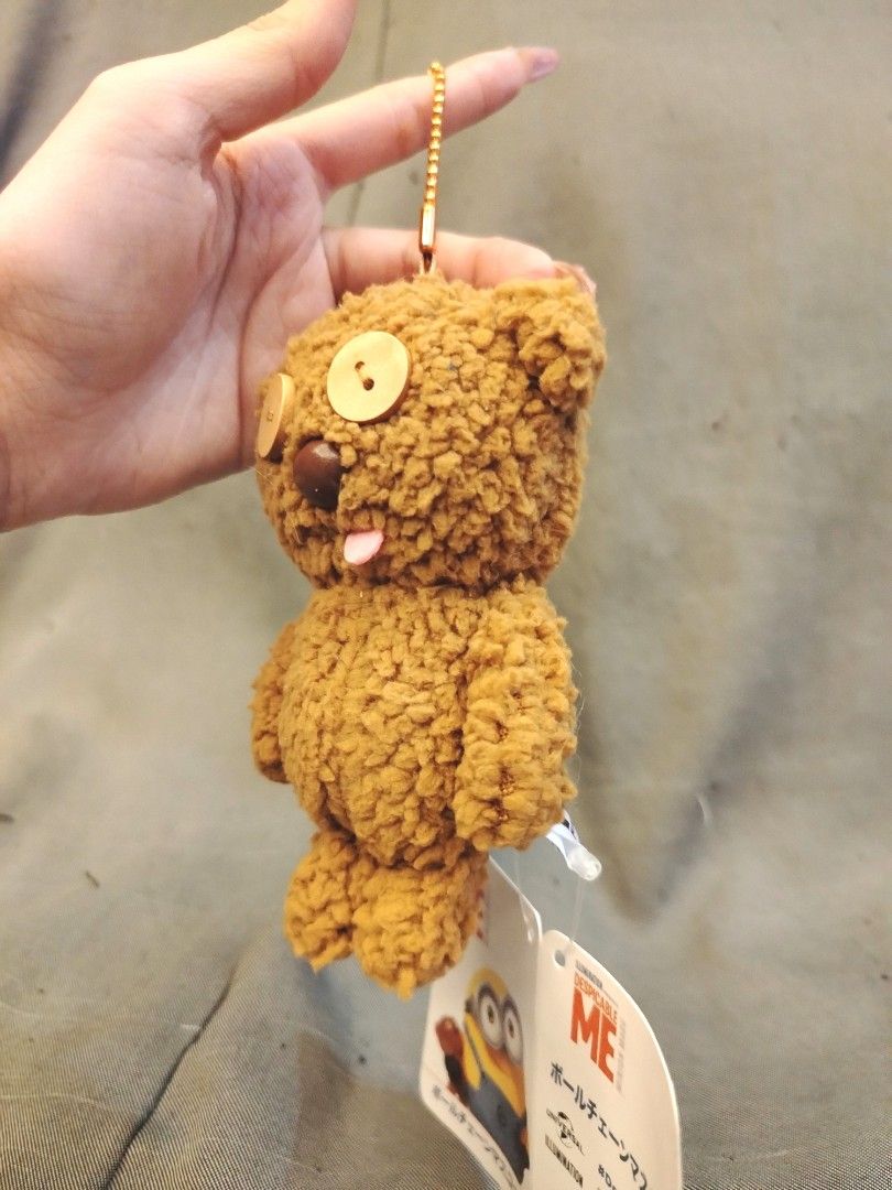 Universal Studios Japan Despicable Me Tim Bear Plushie Keychain (Category: Plushies & Soft Toys) located in San Fernando. Submitted by jpmarketplace2023 (Listing ID 1454688030, Image 2). Description: 💚 All items are authentic from Japan. 💛 MOP: GCash (❌️ GCash Protect) 🩵 MOD: LBC only (❌️ S. Checkout, COD, COP) 💙 Meet-up: Vista Mall, San Fernando, Pampanga 💜 All items are on-hand. 🧡 First to pay gets the item first. ❤️ Breakable items are p