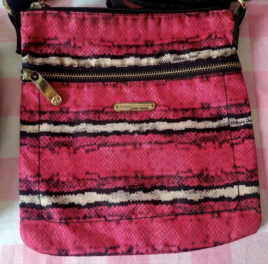 Victoria's Secret & Sequin Handbags Bundle (Category: Luxury Bags & Wallets) located in Batangas. Submitted by melocollects (Listing ID 1454599786, Image 2). Description: - Bundle of 3 cute bags - Pink Victoria's Secret crossbody with snake print - Colorful sequin Victoria's Secret pouch - Black sequin mini bag - Great for going out or adding sparkle - All zippers in good working condition.