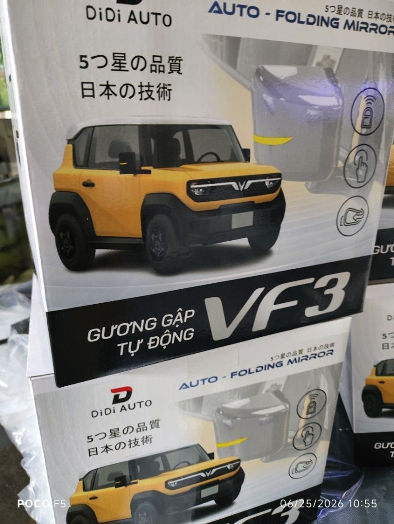 Vinfast VF3 foldable mirrors (Category: Mirrors) located in Antipolo. Submitted by noblehawk.82e609 (Listing ID 1454573466, Image 1). Description: Toys for the big boys vinfast VF3 custom foldable side mirror mop gcash or bpi online shipping yes buyer shoulders Lalamove for Metro Manila Jrs for provincial DM if interested.
