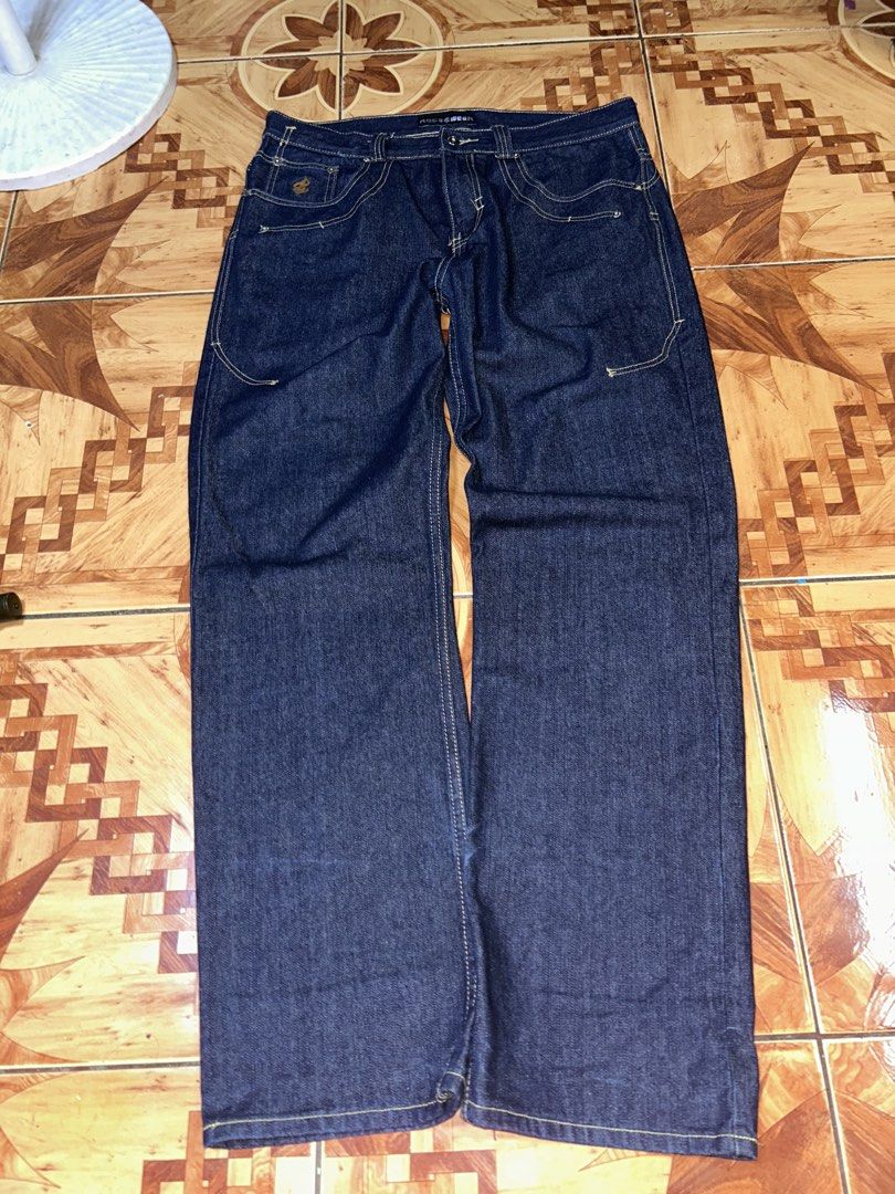 Vintage Rocawear Skull Embroided (Category: Jeans) located in Manila. Submitted by cozythrift. (Listing ID 1454570945, Image 3). Description: Rocawear 📩 • Dimensions: - Waist: 36 - Length: 44 - Thigh: 14 - Leg Opening: 10 • Excellent & Crispy Condition • Flawless • 9/10 Color rate or Better ( Raw Denim ) 📍Taguig City Gate 1 Kalayaan 🏷️Pm for more Inquiries.