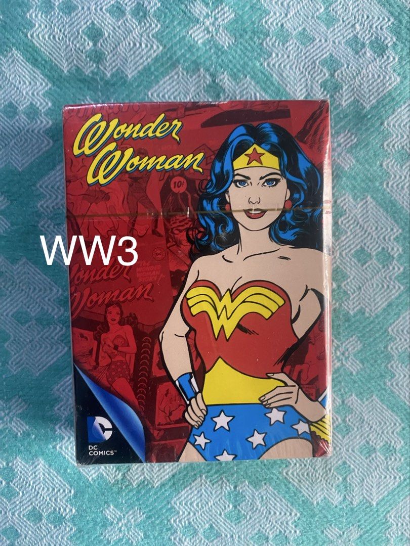 Wonder Woman Playing Cards (Category: Board Games & Puzzles) located in Manila. Submitted by wwab18 (Listing ID 1454587247, Image 2). Description: Wonder Woman Playing Cards from US Sealed new WW1 SOLD WW2 SOLD WW3 AVAILABLE Gcash Payment Pickup Manila area thru Lalamove/Grab.