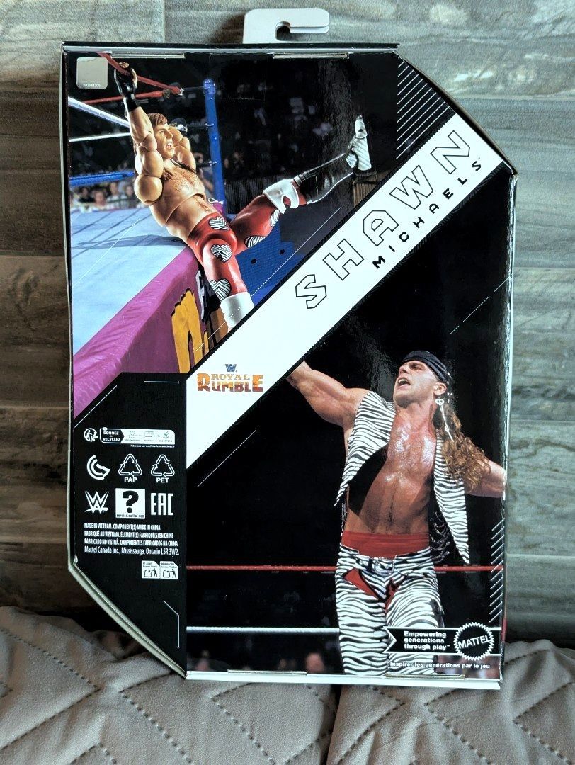 WWE Ultimate Edition Shawn Michaels (Category: Action & Battle Toys) located in Manila. Submitted by dorkystuff (Listing ID 1454571825, Image 2). Description: Brand new and sealed Original Mattel WWE ULTIMATE EDITION SHAWN MICHAELS ROYAL RUMBLE j&t shipping.
