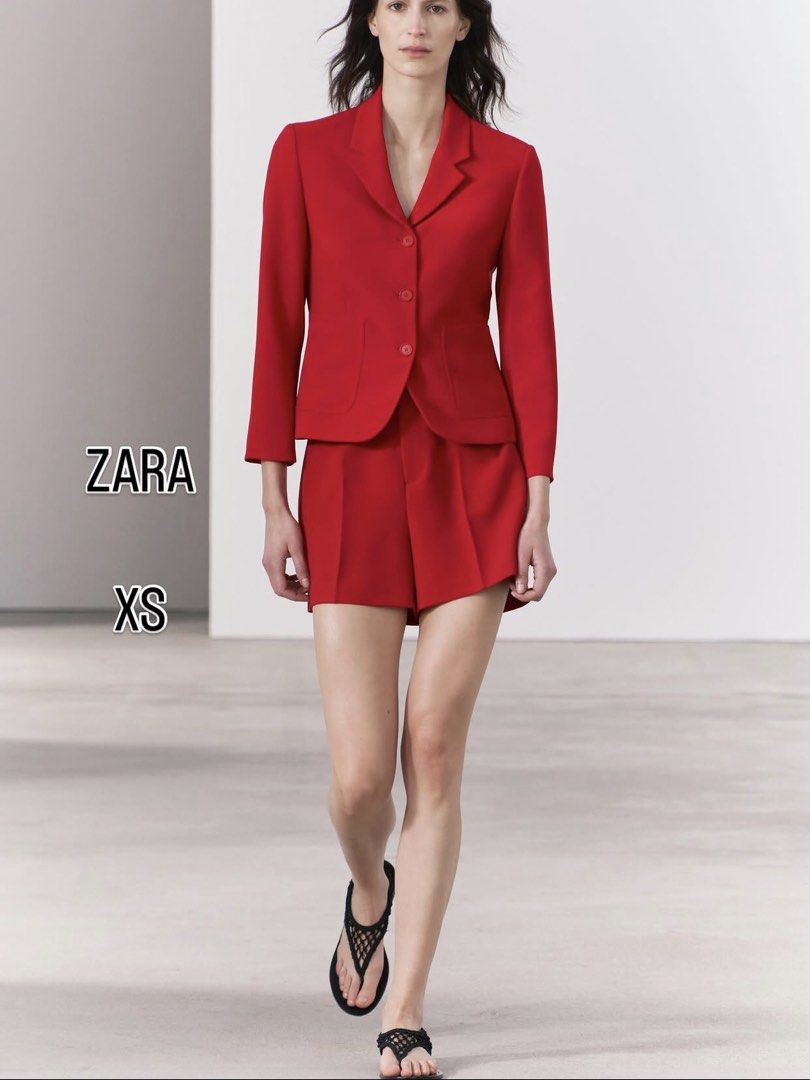 Zara Red Blazer and Shorts Set XS (Category: Sets or Coordinates) located in Manila. Submitted by aeiru222 (Listing ID 1454577434, Image 1). Description: READ BEFORE ORDERING❗️ - before you message ask first if available :)) ETA will be on Dec 20 📍Japan → Marikina City pm for reservations🧚‍♀️.