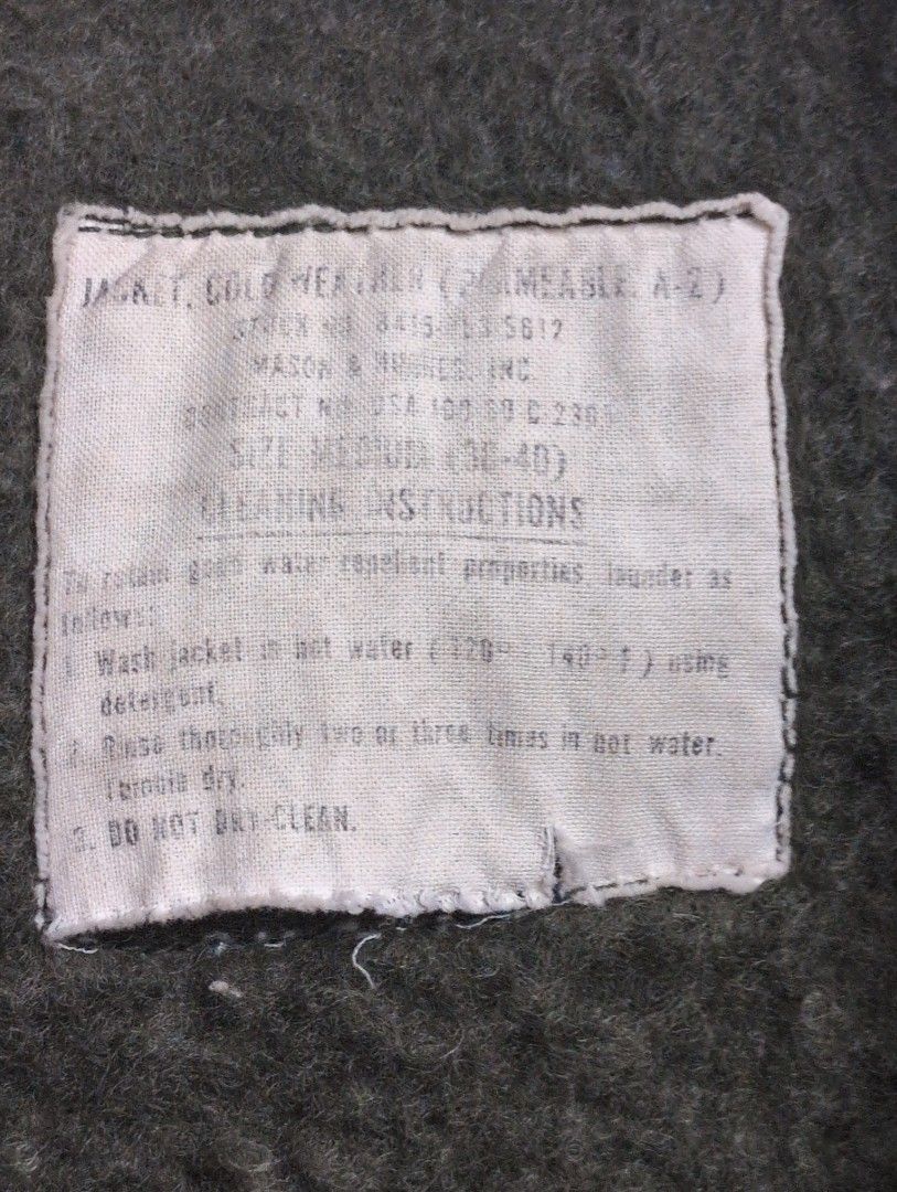 1968 USN A-2 Deck Jacket – Vietnam War Era (Category: Coats, Jackets and Outerwear) located in Cabuyao City. Submitted by luckyboy.goods (Listing ID 1458928620, Image 3). Description: Introduced as the successor to the iconic N-1, the A-2 was worn by US Navy personnel aboard ships and in demanding deck environments throughout the Vietnam War era. Its clean utilitarian design, wind-resistant shell, and warm pile lining make it a highly wearable pi