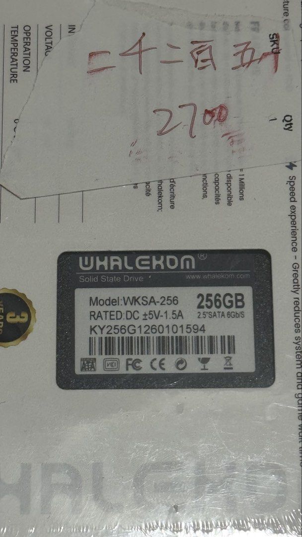 256 SSD BRAND NEW (Category: Hard Disks & Thumbdrives) located in Manila. Submitted by https.cheschives (Listing ID 1459045206, Image 3). Description: .