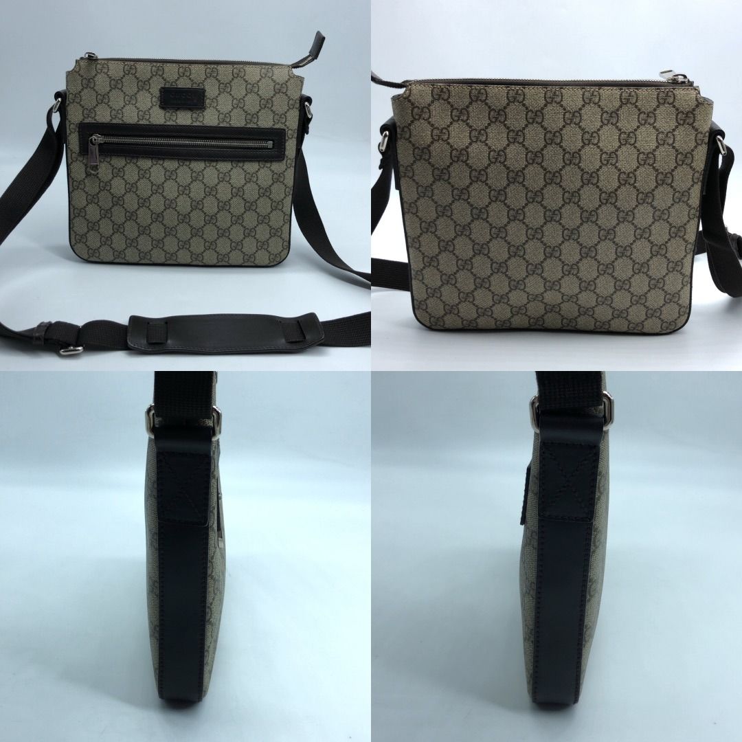267008439 GUCCI BAG GG PATTERN SHOULDER BAG 406410 (Category: Luxury Bags & Wallets) located in Taguig. Submitted by ecoring.ph (Listing ID 1458977224, Image 2). Description: ◆CONDITION: B+ ◆DESCRIPTIONS: (Other defects/info:) OUTER: The body of the bag has minimal scratches, scuffs, and areas of peeling. The bottom base of the bag is also scratched, scuffed, has press marks, and shows signs of use. The leather lining and tabs of the bag are slig