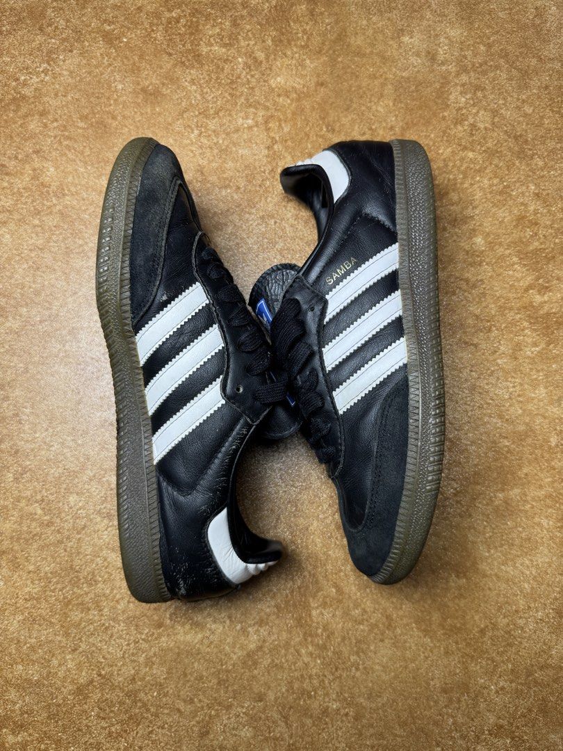 ADIDAS SAMBA (Category: Sneakers) located in Panabo. Submitted by shoerarefinds (Listing ID 1459032346, Image 3). Description: ADI SAMBA “black” SIZE: EU 38 / US 5 1/2 / 23.5 CM Good Condition, minimal heel drags and scratches LOCATION: PANABO CITY, DAVAO DEL NORTE, 8105 1800 FREESHIPPING .