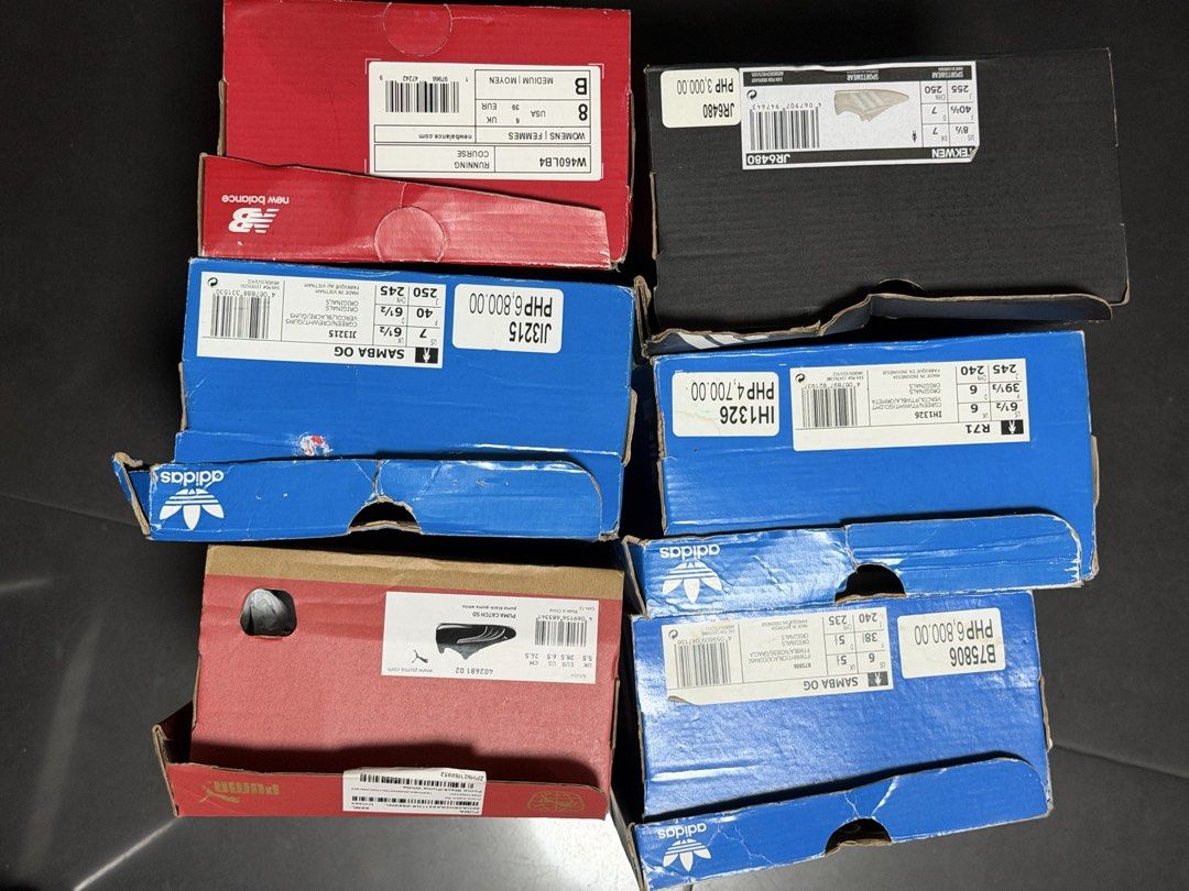 ADIDAS/PUMA/NEW BALANCE (Category: Sneakers) located in Manila. Submitted by avynicole (Listing ID 1459021344, Image 3). Description: ALL ARE ORIGINAL!! Price range: 1.5k-2k Size 7.5-8 US Womens (some shoes are in men’s sizing kaya naka-6.5) Already Sold: Samba Green and R71 Green Available: Adidas tekwen (pink), Puma Catch SD, NB 460, Samba cloud white Hindi masyadong nagamit and nakatambak na lang since hindi siya pwede sa nature of work ko. .