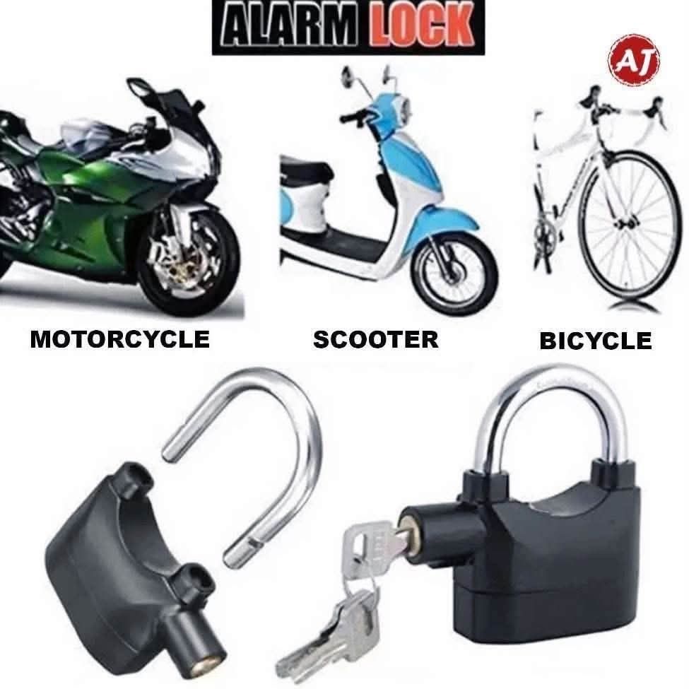 AJ Alarm Lock 110db Sound Security System Padlock (Category: Home Improvement Tools & Accessories) located in Manila. Submitted by chaionlineshop (Listing ID 1459020927, Image 3). Description: - AJ Alarm Lock with powerful 110db sound security system. - Provides a strong sense of security for your vehicle. - Innovative design combining science and technology. - Excellent quality for reliable protection. - Comes with keys. - Includes a free batter