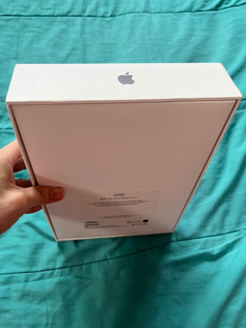 Apple iPad 9th Gen Box (Category: iPad) located in Taguig. Submitted by curatedlux (Listing ID 1459086643, Image 2). Description: Box kept like new/ no flaws/ includes apple stickers.