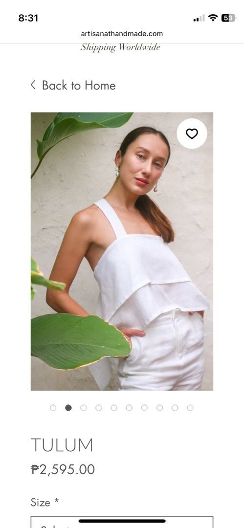 ARTISANAT White Tulum top XL (Category: Blouses) located in Makati City. Submitted by randombloggingstuff (Listing ID 1459007507, Image 1). Description: No low ballers. Im not going to sell this low since it's barely used. Size is XL. Im a size L in uniqlo ARTISANAT Tulum top bought this year lang sa pop up nila in rockwell 100% linen.