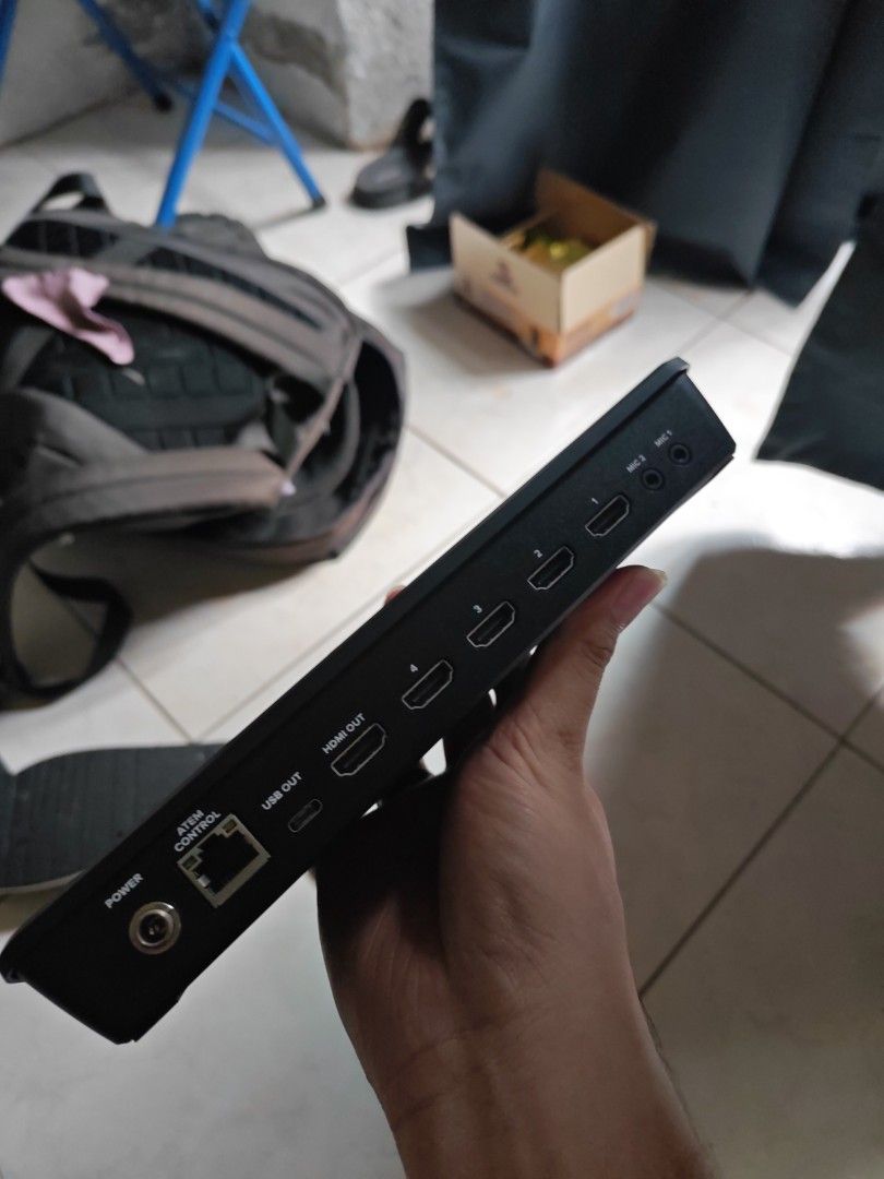 Blackmagic Design ATEM Mini Pro + Original Power Supply (No Box) (Category: Video Cameras) located in Manila. Submitted by epsilon_sylvia (Listing ID 1458925961, Image 2). Description: Blackmagic Design ATEM Mini Pro in good, lightly used condition. Fully functional and tested prior to listing. Included: • ATEM Mini Pro • Original Blackmagic Design power brick with Singaporean plug Please note: • No original box included • Unit is being sold as s