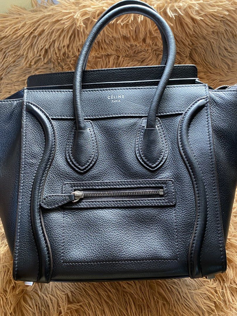 Authentic Céline Micro Luggage Tote bag (Category: Luxury Bags & Wallets) located in Manila. Submitted by sangalangmarvs (Listing ID 1459054974, Image 1). Description: Authentic Celine Micro Luggage Tote 📌 Color: Black 📌 Size: Micro 26x26 📌 Condition: Preloved / Good condition 📌 Bag only ✨ Classic and timeless Celine design ✨ Perfect for everyday use or collection ✨ Selling as-is, please check all photos carefully for the condition and detail