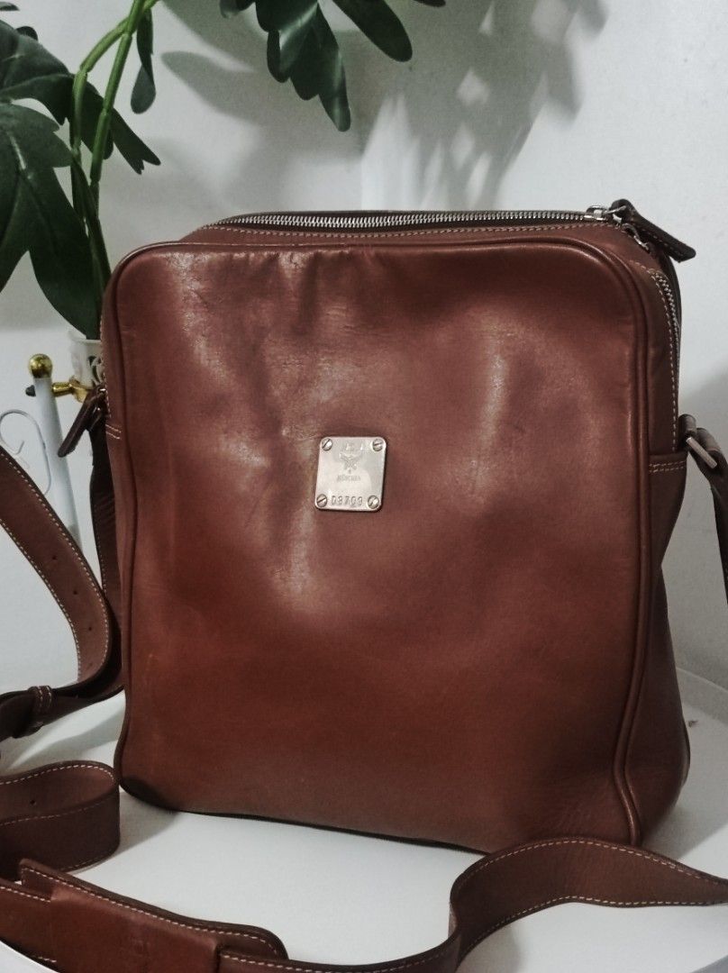 Authentic MCM Sling Bag (Category: Sling Bags) located in Santa Rosa. Submitted by sassycollection. (Listing ID 1459085070, Image 1). Description: Real genuine leather In good condition No issues.