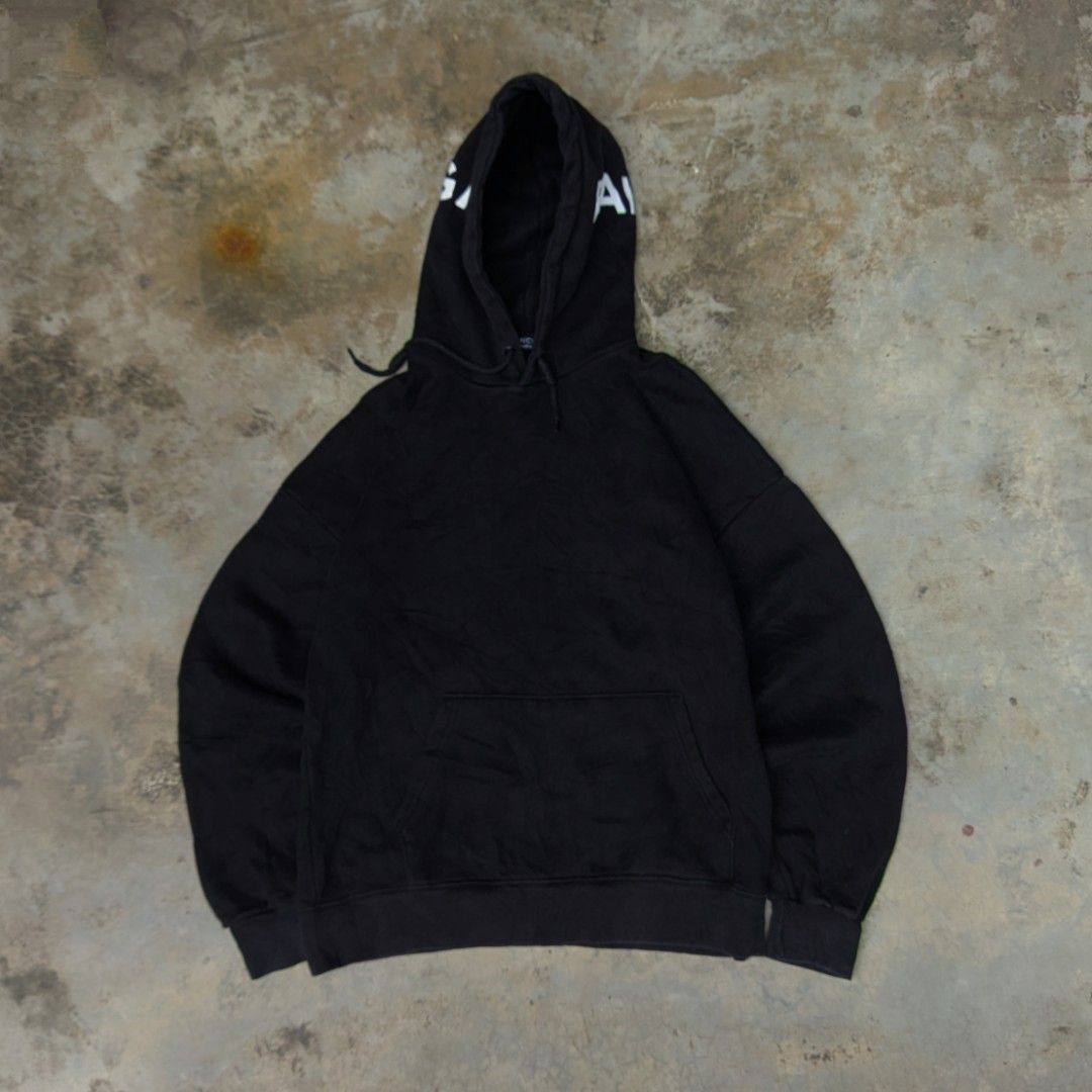 Balenciaga Hoodie (off) (Category: Hoodies) located in Ozamiz City. Submitted by drithrft (Listing ID 1458936387, Image 1). Description: Dimensions (inches) Width - 21.5 Length - 26 Condition - 9/10 Issue - lints/himulmol.
