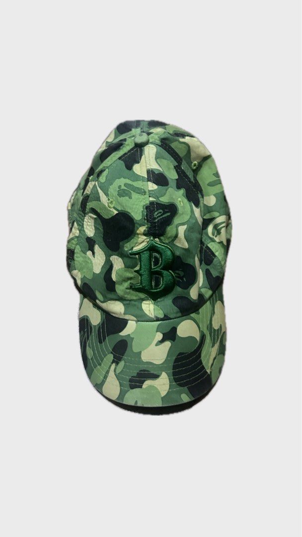 BAPE Camo B Logo Baseball Cap (Category: Caps & Hats) located in Manila. Submitted by cashreaper69 (Listing ID 1459035575, Image 1). Description: AUTHENTHIC BAPE CAP.