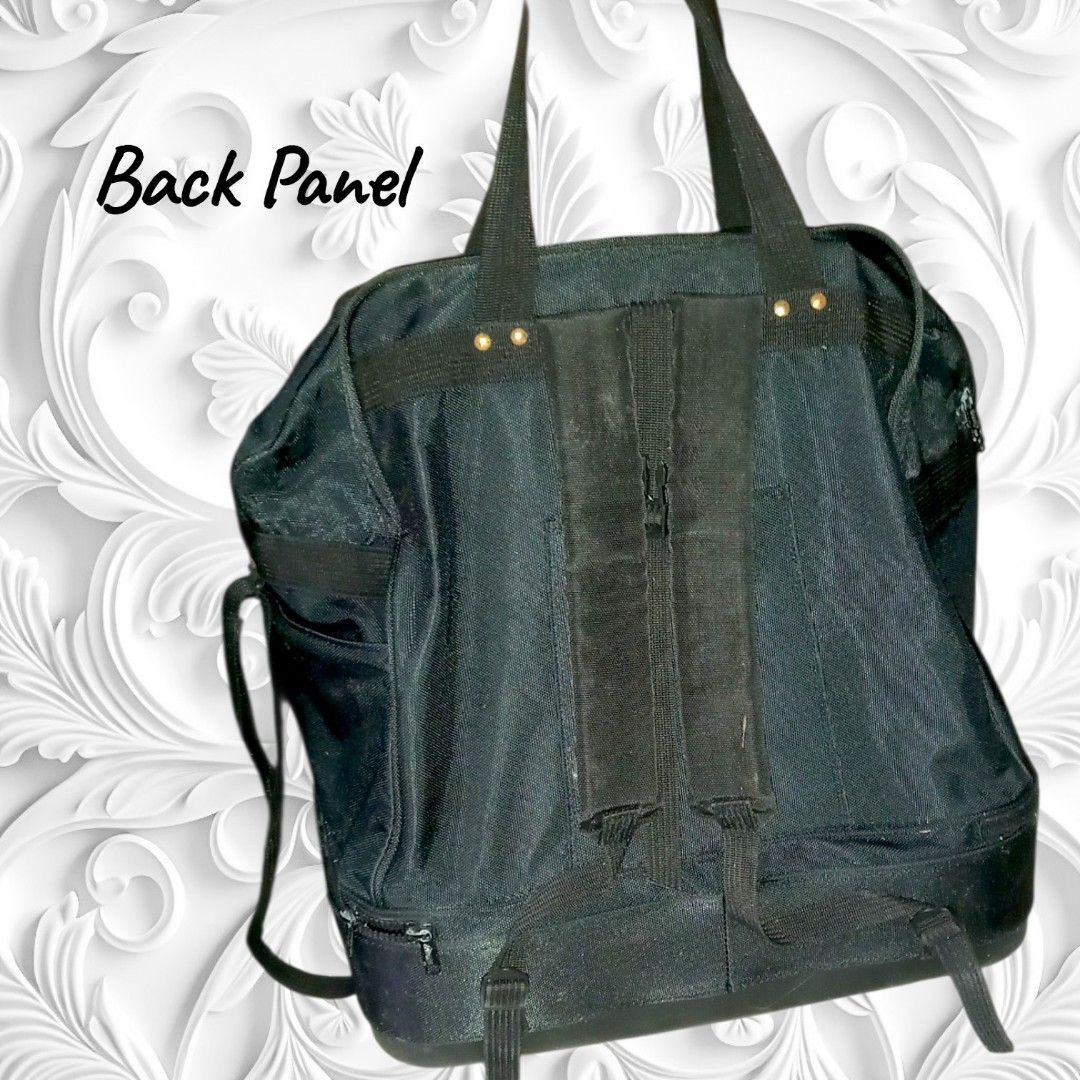 BFAHB Convertible Rolling Gym Bag / Backpack with Wheels (Category: Backpacks) located in Bacoor. Submitted by aithriftcloset (Listing ID 1458946859, Image 3). Description: MUST READ: ●Rank: B ●Origin: Japan ● Pls read carefully the signs of usage , this needs a lot of TLC bec it was stocked for a long time the reason why i sell it cheap . 🏷For Shipping this needs to be boxed bec it wont fit in pouch. Approx box size: Large or XL But the height 