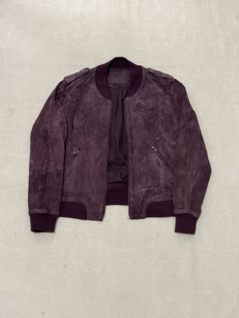 BlankNYC Suede Leather Jacket (Category: Coats, Jackets and Outerwear) located in Angeles City. Submitted by luigisells (Listing ID 1459031935, Image 1). Description: Size S L23” W19.5” Very Good Condition Issue/s: no zipper MOP: Gcash or Bank Transfer Courier: J&t Express.