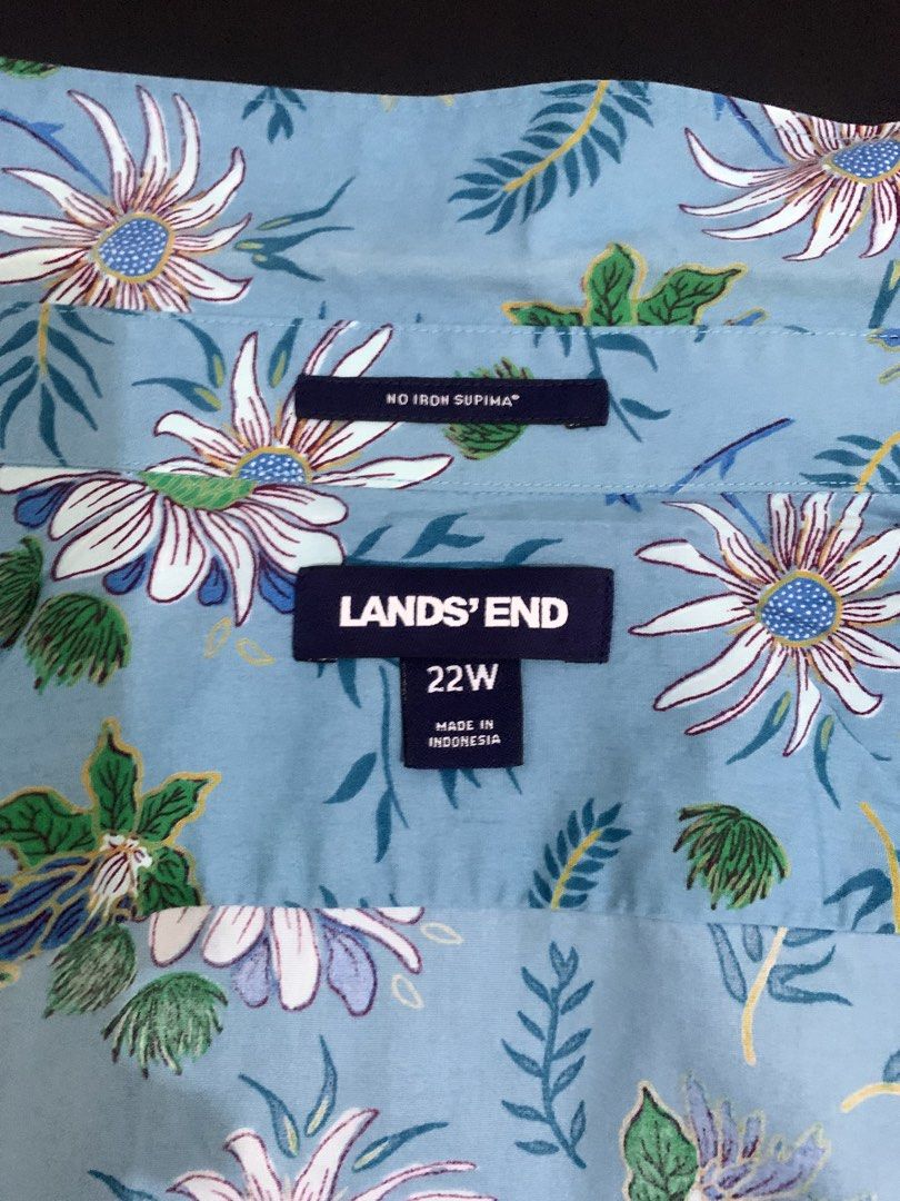 Blue Floral Long Sleeve Button Up Shirt (Category: Longsleeves) located in General Trias. Submitted by previouslyadored147 (Listing ID 1458190804, Image 3). Description: - Cool blue long-sleeve shirt - White and green floral print - Button-up front - Versatile for casual wear or a night out - Easy to pair with jeans or shorts.