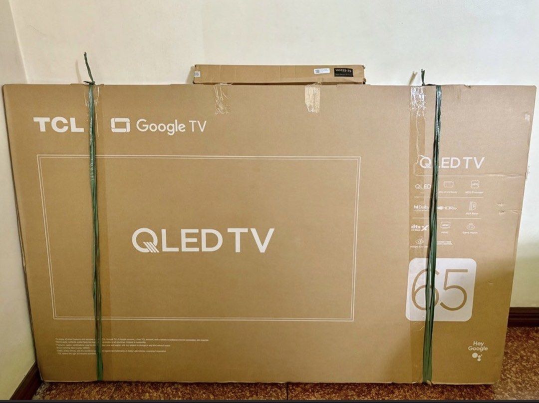 BRAND NEW TCL 65” SMART TV MODEL 65P7K (Category: TV) located in Pasig City. Submitted by bagghista (Listing ID 1459026294, Image 1). Description: BRAND NEW TCL 65” SMART TV Model: 65P7K Size: 65” Condition: Brand New & Sealed Inclusion: Bracket For pick up only. Others: Raffle Won Accepts BPI. .