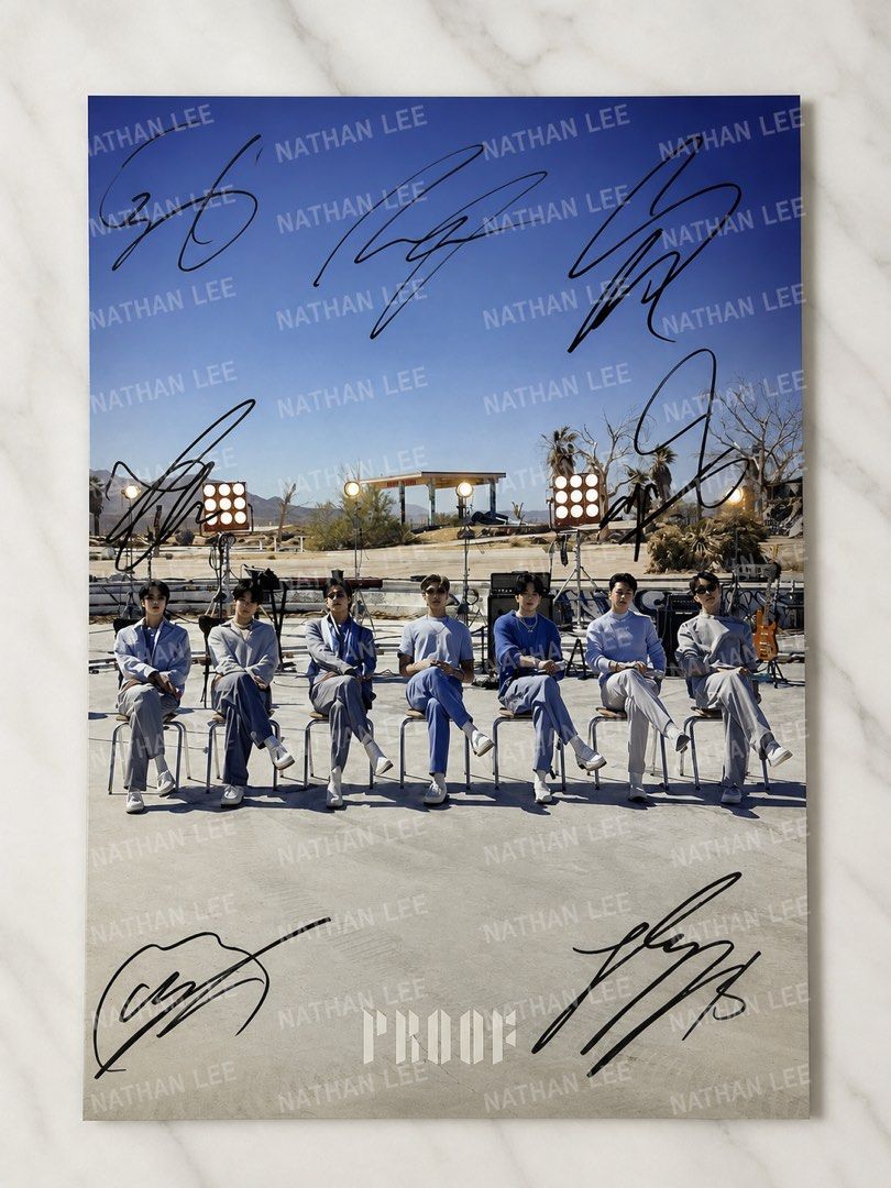 BTS [PROOF] Official Weverse Signed Poster 💜 (Category: K-Wave Merchandise) located in Quezon City. Submitted by nlee3188 (Listing ID 1458966025, Image 1). Description: * Hand-signed by ALL 7 BTS members * Official Weverse Shop GLOBAL raffle prize * Limited to only 200 winners worldwide * Very clean condition — kept in acid-free plastic, away from sunlight, and never displayed 🏦 Bank Transfer: MariBank, GoTyme, Metrobank RFS: Downsizing my coll