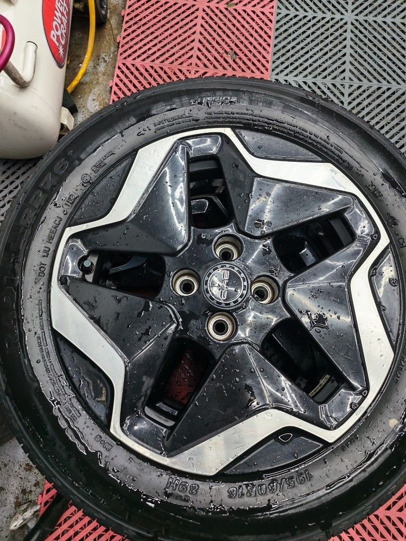BYD Dolphin Rims (Category: Mags and Tires) located in Manila. Submitted by puttingbirdie (Listing ID 1458934381, Image 3). Description: 2023 BYD Dolphin Rims with Tires 4x100 R16 Minor scratches due to wear and tear but in good working condition Sold as set. If per piece, 4k each. Can be picked up at Robinsons Magnolia No to swap / trade, for sale only SMS / Call 0919 4349151 for faster transaction.